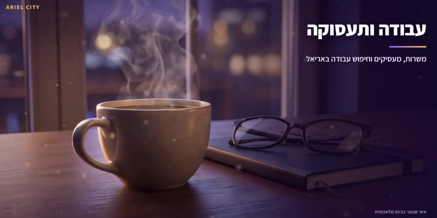 עבודה ותעסוקה — איור שנוצר בבינה מלאכותית